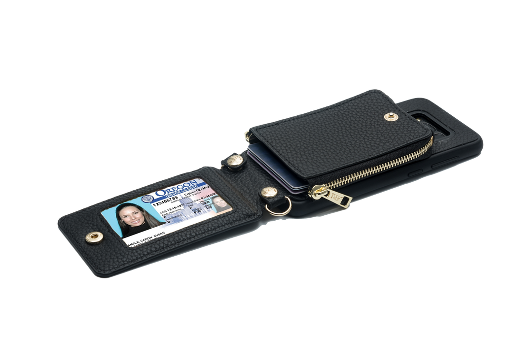 Black Crossbody TREK for Galaxy S9+ - TREK™ | Cross-body Phone Case Purses