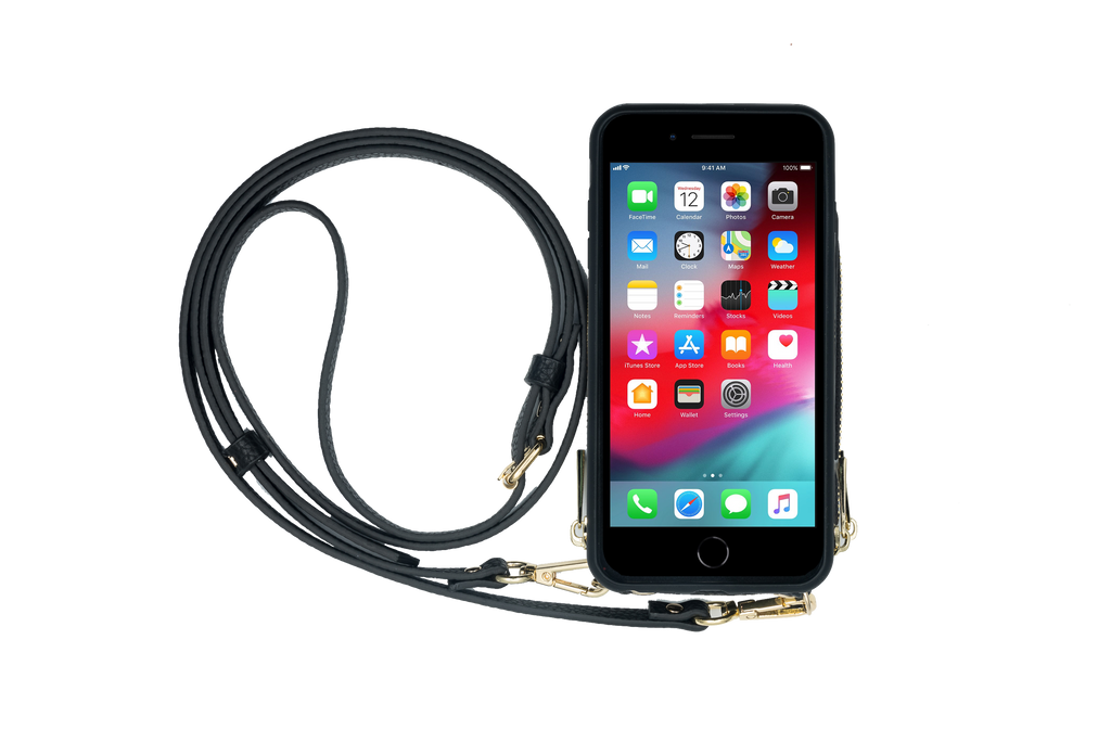 Black Crossbody TREK for iPhone 11 - TREK™ | Cross-body Phone Case Purses