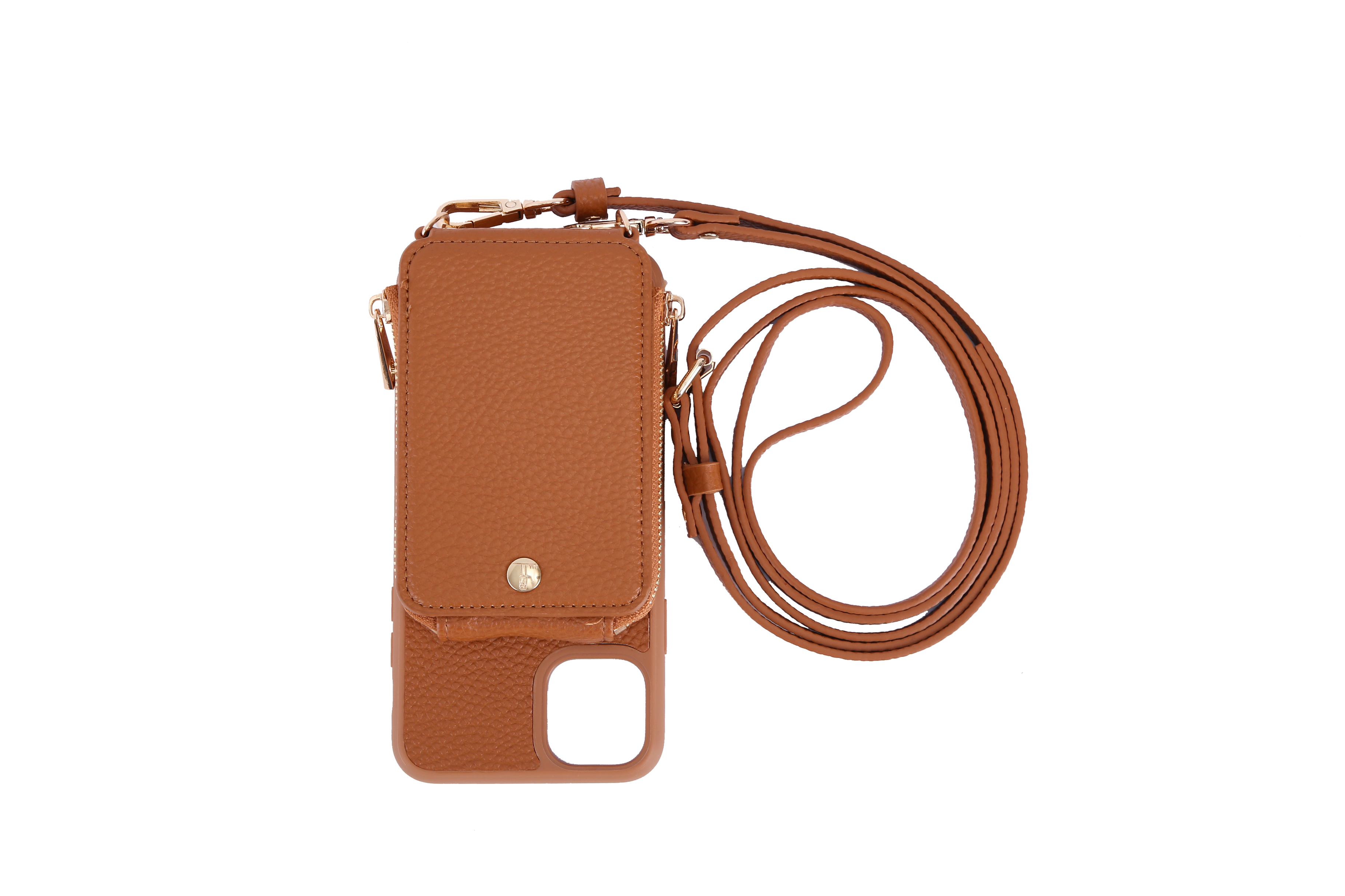 TREK™ iPhone 11 Pro Max Compatible Crossbody Case (Camel)