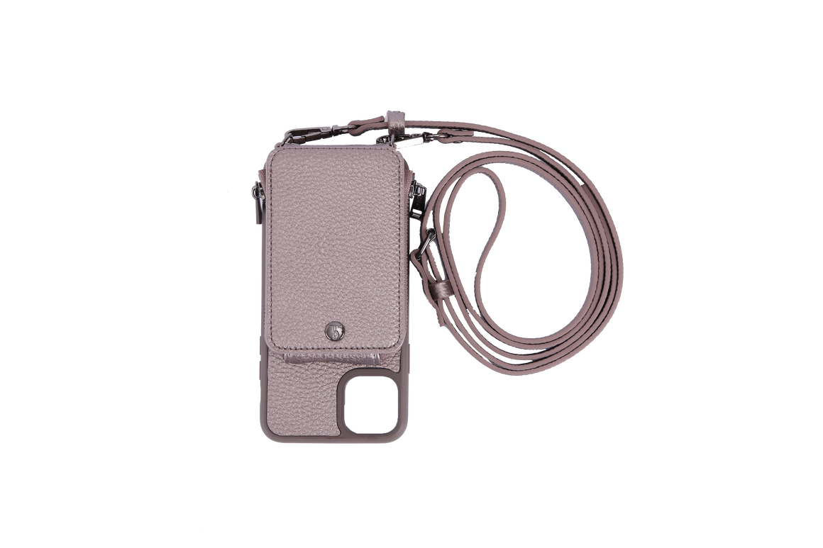 Gunmetal Crossbody TREK for iPhone 11 Pro Max - TREK™ | Cross-body Phone Case Purses