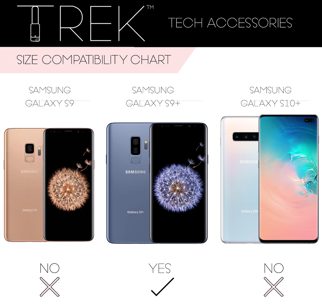 Gold Crossbody TREK for Galaxy S9+ - TREK™ | Cross-body Phone Case Purses