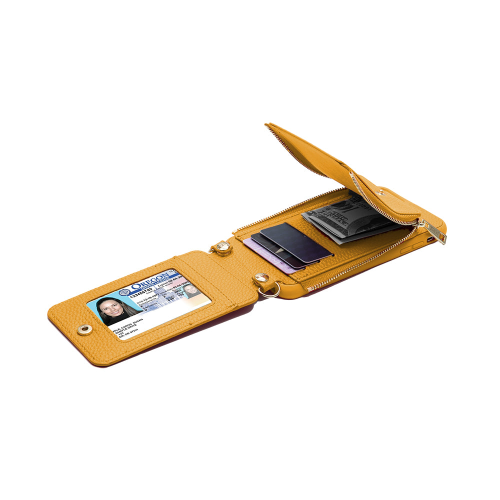 Mustard Crossbody TREK™ for Note 8 - TREK™ | Cross-body Phone Case Purses