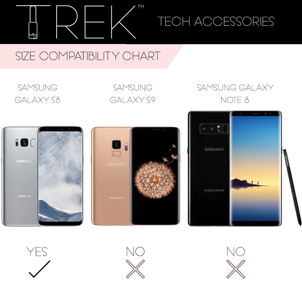 Pearl Crossbody TREK for Galaxy S8 - TREK™ | Cross-body Phone Case Purses