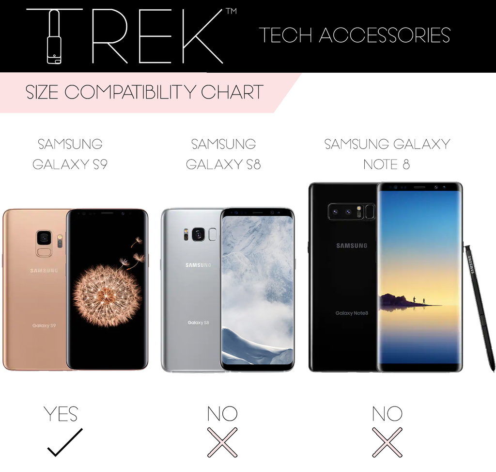 Gunmetal Crossbody TREK™ for Galaxy S9 - TREK™ | Cross-body Phone Case Purses