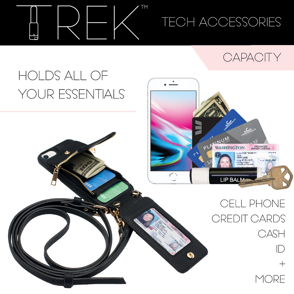 Gray Crossbody TREK for Galaxy S10+ - TREK™ | Cross-body Phone Case Purses